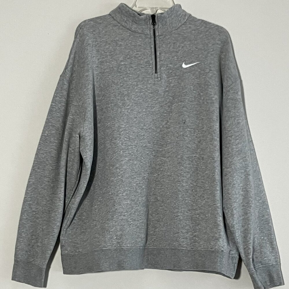 Nike 'solo swoosh' Men's Gray Pullover